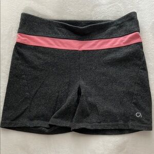 GAP Gray and Pink Athletic Shorts Moisture-Wicking Design